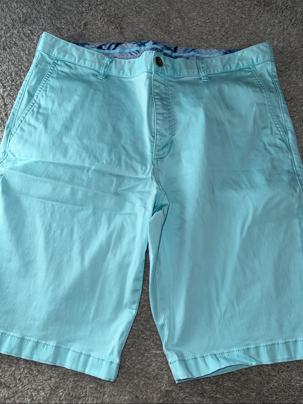 Tommy Bahama Aqua Flat-Front Chino Shorts
